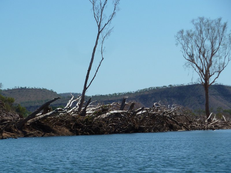 P1050216.JPG - Chamberlain Gorge, flood debris