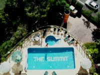 View of Summit Hotel's swimming pool from 7th floor