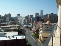 View from Summit Hotel along Leichhardt Street towards Brisbane