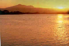 Sunset over Murwillumbah Northern NSW Australia