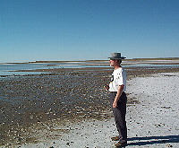 Eric at the edge of Lake Eyre South