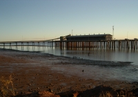 Low tide, Derby. Same view of bulk ore loading facility as at left