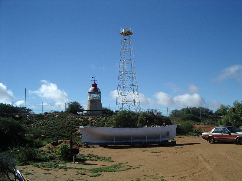 imgp4132.jpg - Lighthouse and museum at One Mile Jetty, Carnarvon