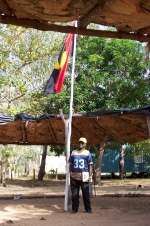 Welcome to Gan Gan: Meeting place and Aboriginal flag