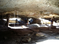 Rock shelters containing paintings, Mt Borradaile