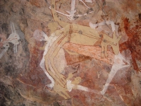 Rock paintings, Mt Borradaile