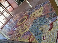 Mural at Warlayirti Art Centre, Balgo