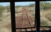 Tracks for Gulflander train