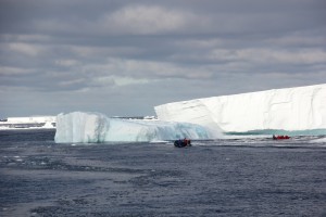 Icebergs and Zodiaks