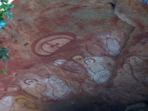 Paintings of Wandjini spirits, Raft Point