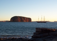 Steep Island and Leeuwin II, seen from Raft Point