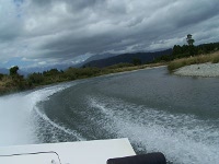 Jet boat ride to White Heron Sanctuary