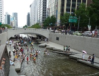 Cheonggyecheon Stream, Seoul, Korea