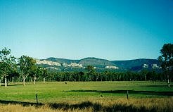 View of Carnarvon Range from road to Rolleston