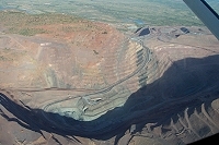 Main pit of Argyle Diamond Mine