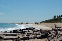 Northern part of Cable Beach, where cars are allowed