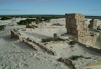 Ruins of old Eucla telegraph station