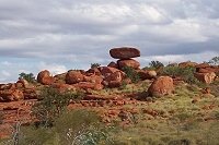 Boulders near road