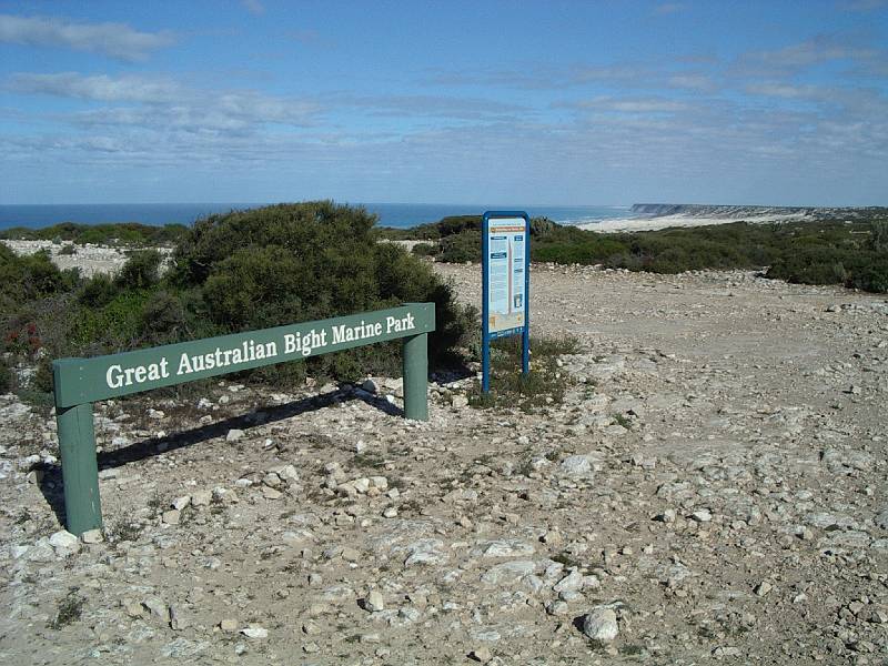 imgp4886.jpg - Great Australian Bight Marine Park sign